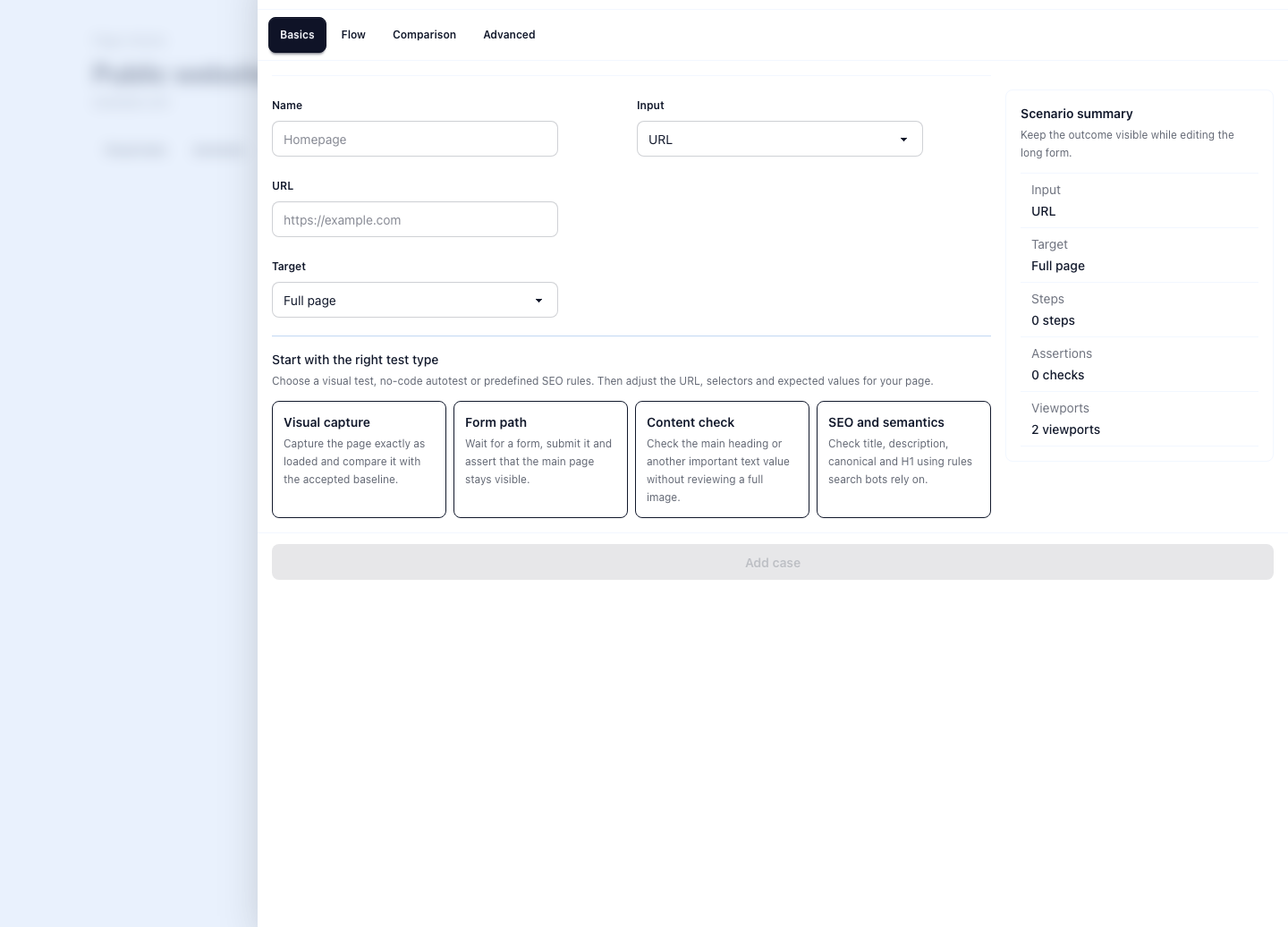 SEO-Tests und No-Code-Autotests fur offentliche Websites