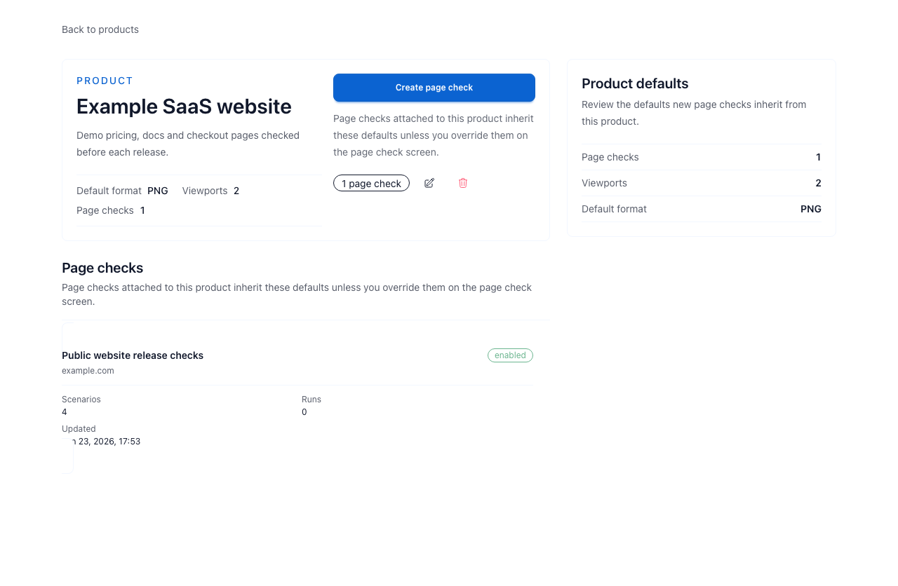 Keep marketing pages from drifting