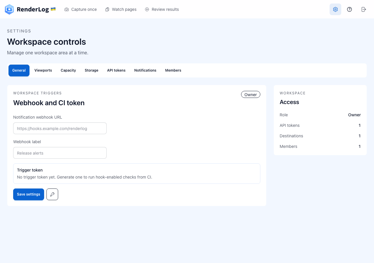 GET and POST API for RenderLog runs