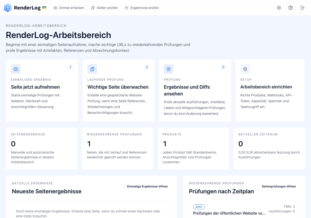 Seitenerfassungen in Entscheidungen verwandeln