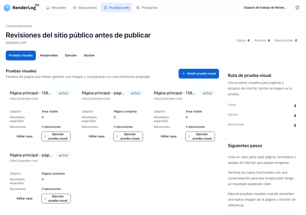 Pruebas SEO y autotests sin codigo para sitios publicos